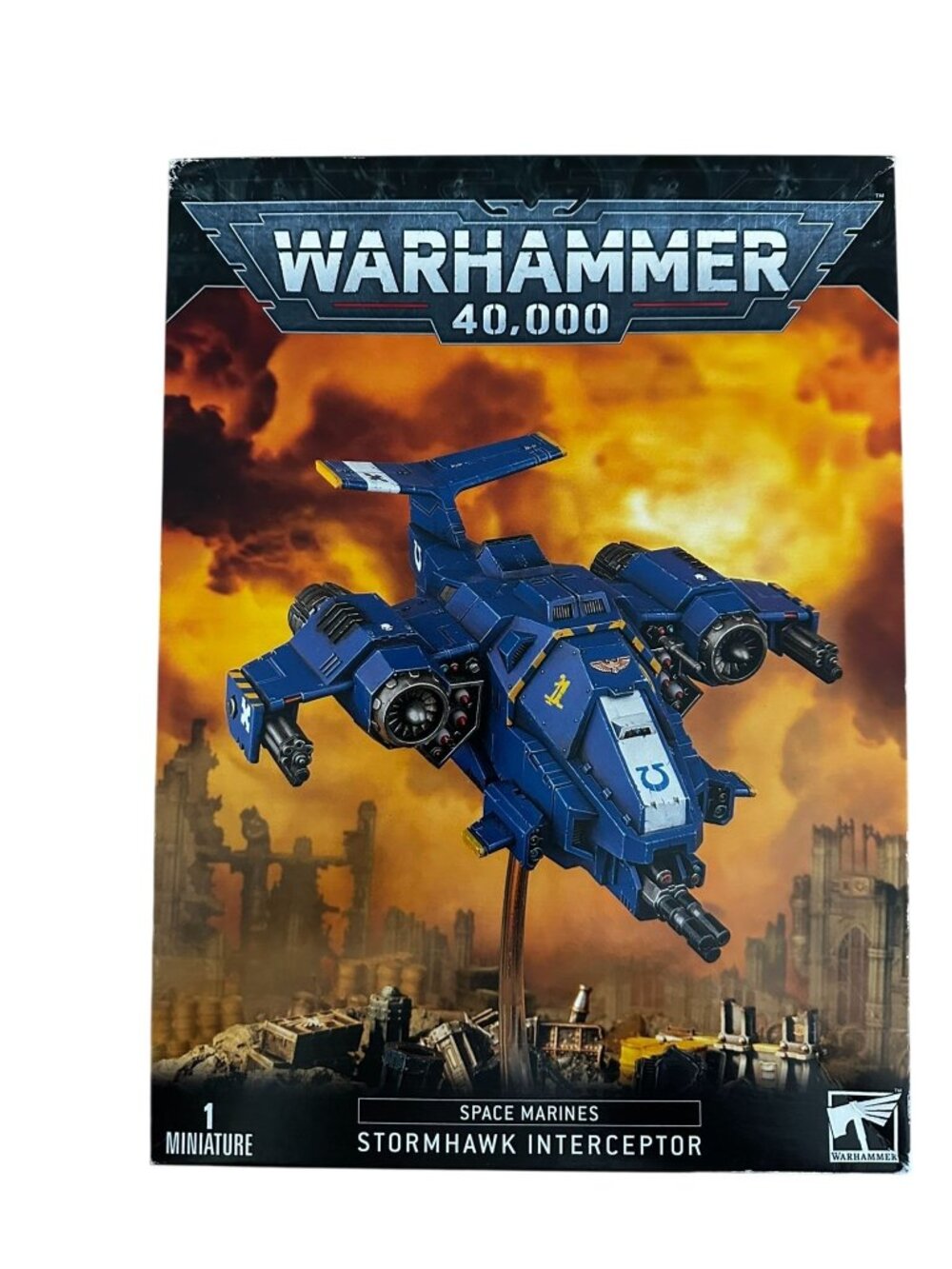 Warhammer 40000 Space Marines Stormhawk Interceptor Miniature Kit. Unassembled &